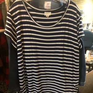 Caslon Striped T-shirt dress